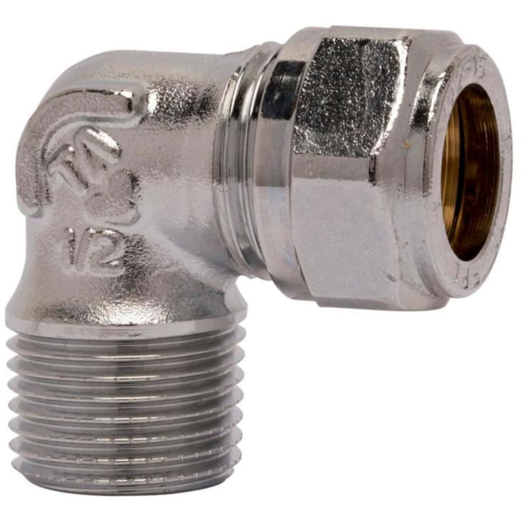 TA FPL albu m/utvendige gjenger, 12 mm x 3/8", forkrommet