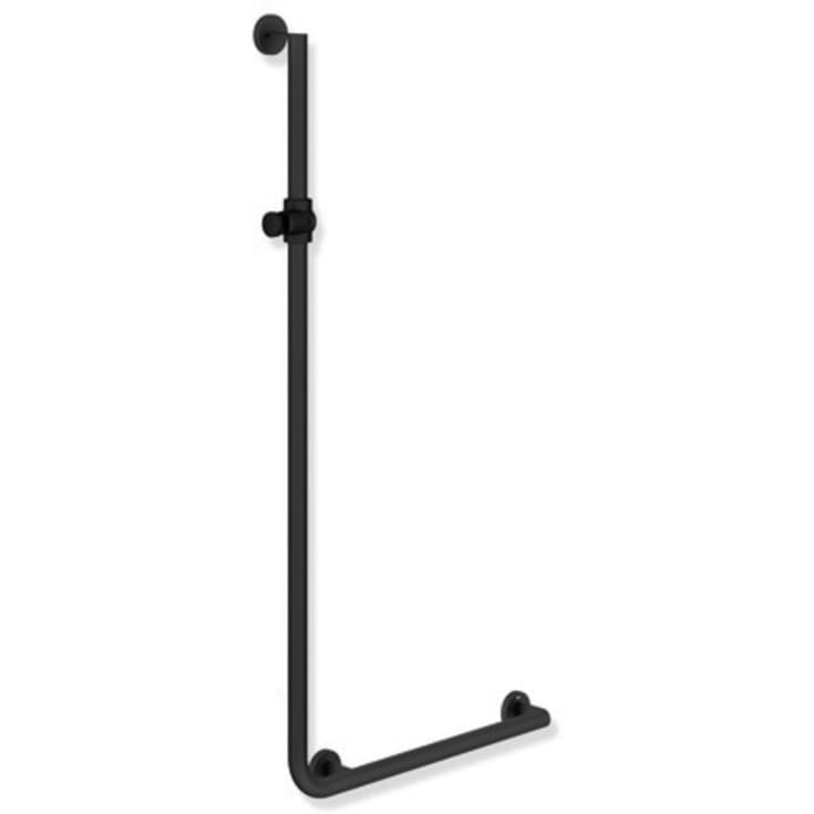 Hewi 900 L støttehåndtak/dusjstang, 60x125 cm, høyre, mat sort