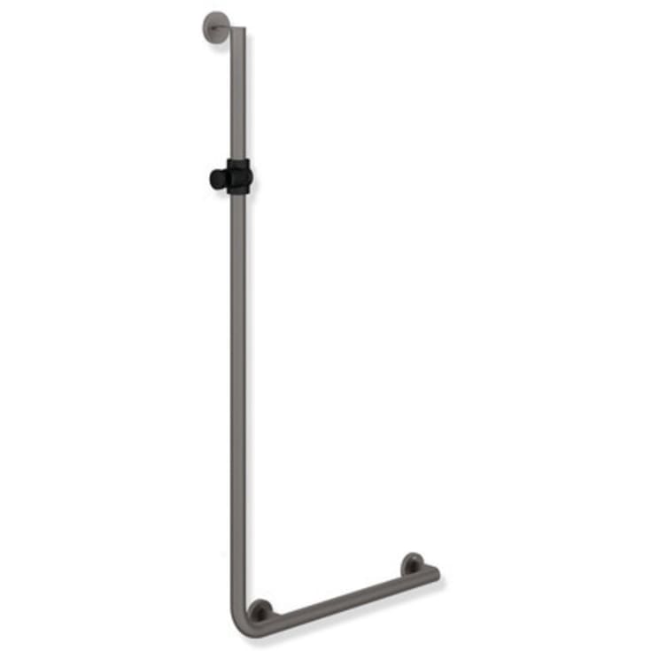 Hewi 900 L støttegreb/brusestang, 60x125 cm, venstre, mat grå/sort