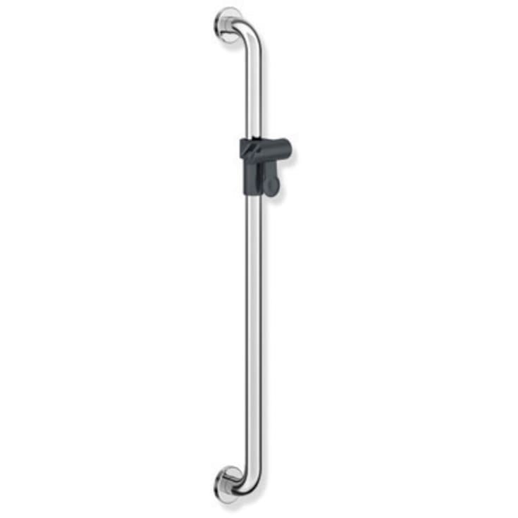 Hewi 801 støttegreb/brusestang, 90 cm, krom/grå