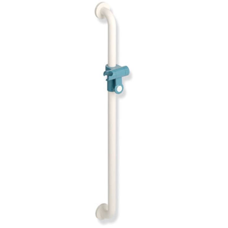 Hewi 801 støttehåndtak/dusjstang, 90 cm, hvit/blå