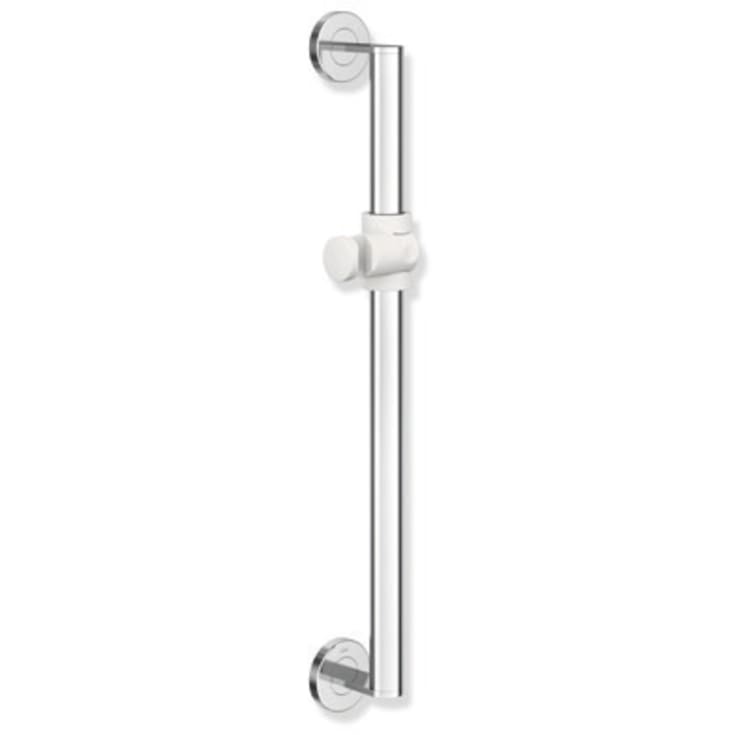 Hewi 900 støttehåndtak/dusjstang, 60 cm, krom/hvit
