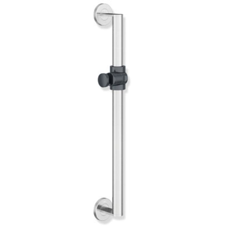 Hewi 900 støttehåndtak/dusjstang, 60 cm, børstet stål/grå