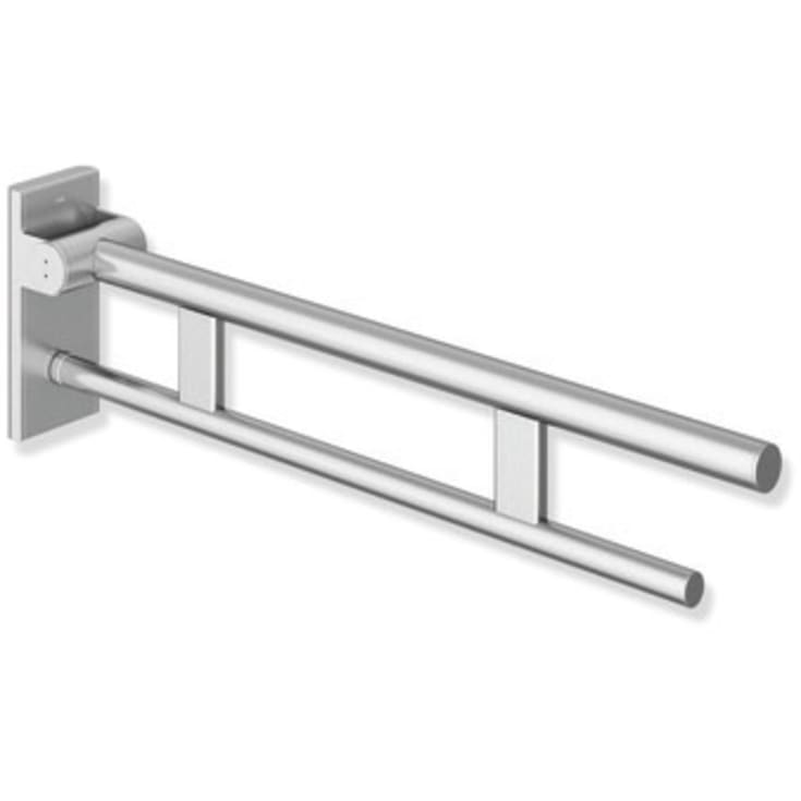 Hewi System 900 Duo armstøtte, 61,2 cm, børstet rustfrit stål