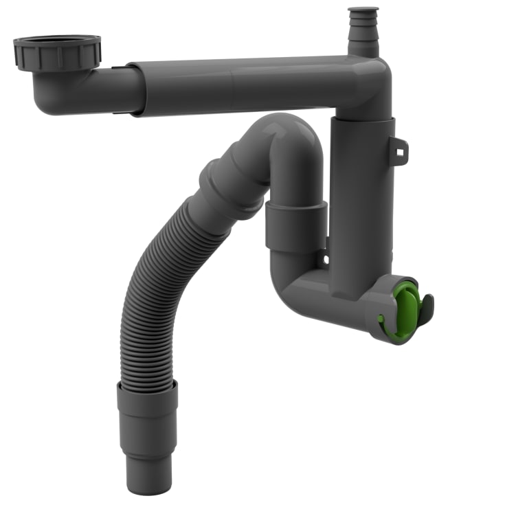 Prevex Smartloc avløp, Ø50 mm, 1 kum, grå