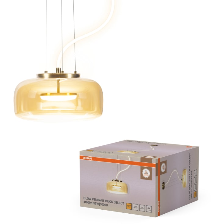 Osram Decor Glow pendellampa, bärnstensfärgad