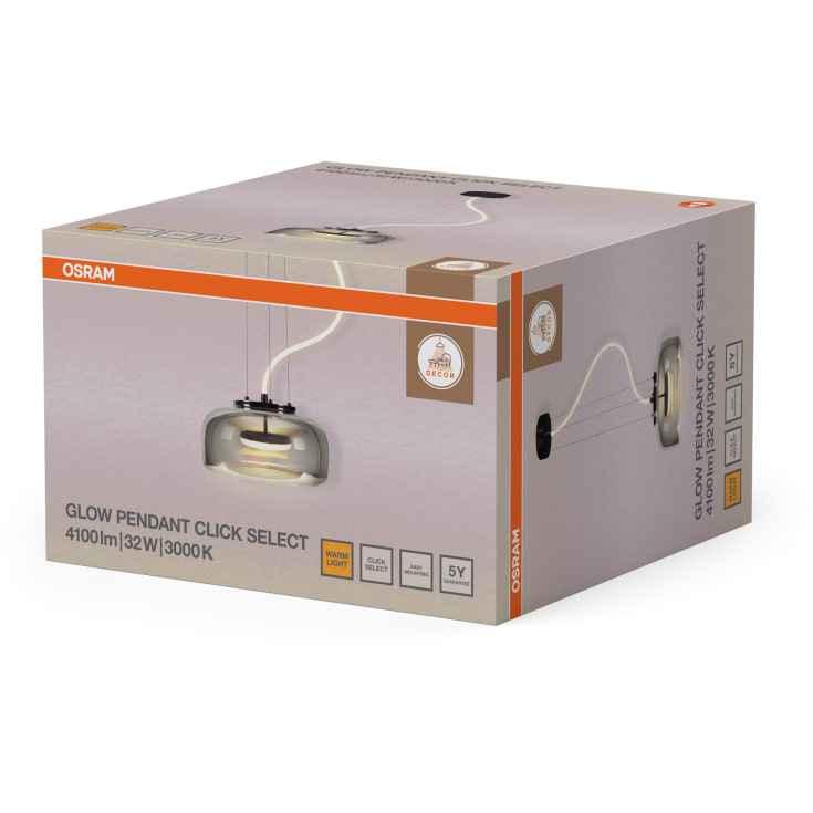Osram Decor Glow pendel, røgfarvet