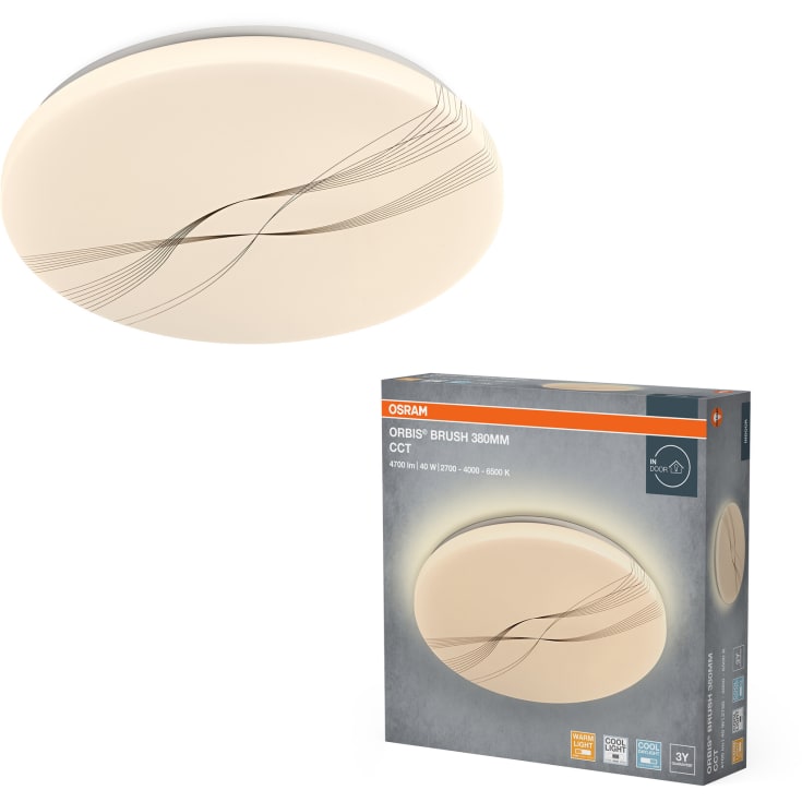 Osram Orbis Brush taklampa, Ø38 cm