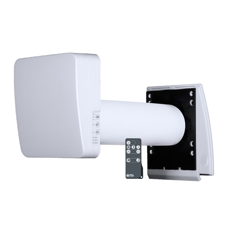 Duka One S4 Plus ventilator med varmegenvinding, Ø100 mm, hvid