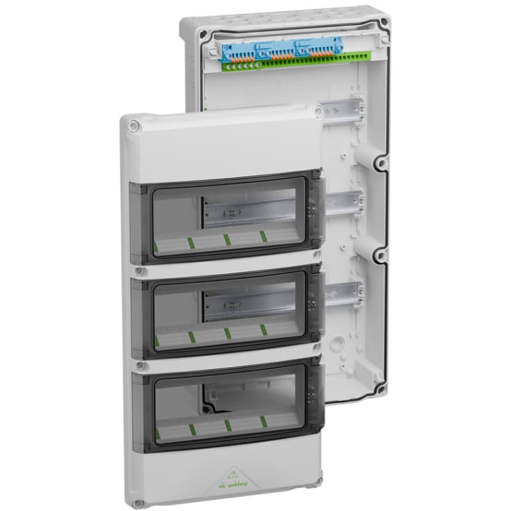Gruppetavle IP65 AK 36 3x12 modul med PE/N terminal