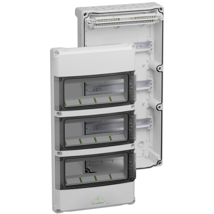 Gruppetavle IP65 AK 36 basic 3x12 modul med PE/N terminal