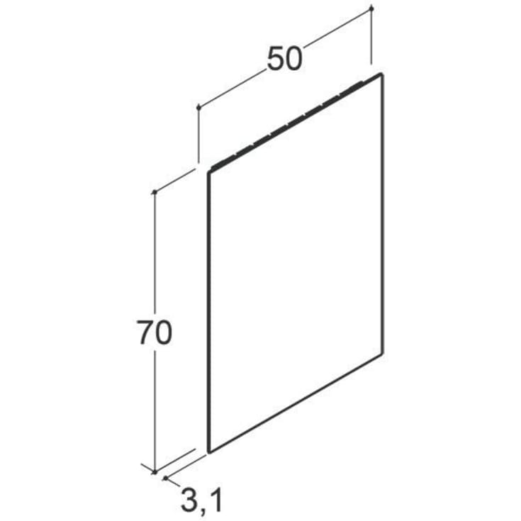 Dansani Mido+ Select spegel, 50x70 cm