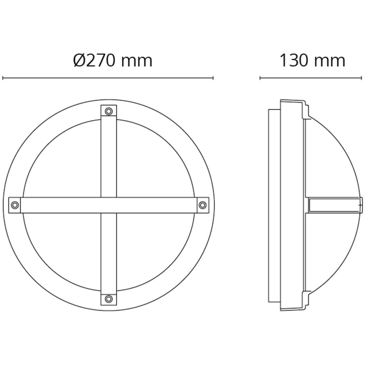 SG Solo udendørs væglampe med skumringssensor, grå