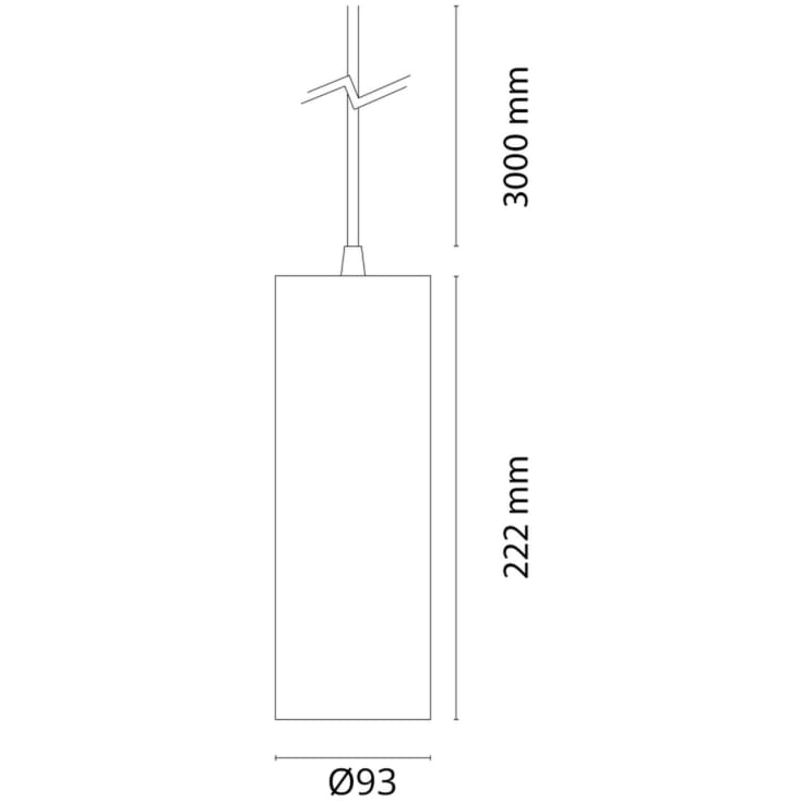 SG Zip 1F pendeladaptor, børstet stål