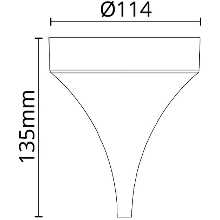 SG Bell baldakin m. tragt, hvid