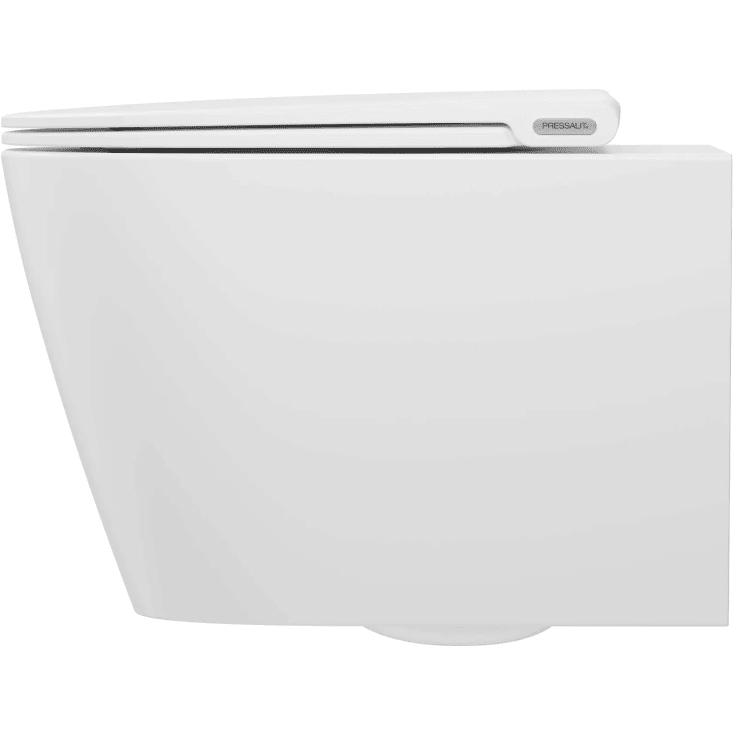 Pressalit Trend Style D2 væghængt toilet, uden skyllekant, hvid/mat hvid