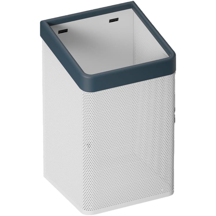 Hewi Serie 477 papperskorg, 50 liter, matt vit/matt antracit