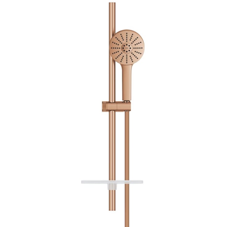 Grohe Vitalio Joy+ duschset, vattenbesparande, borstad koppar