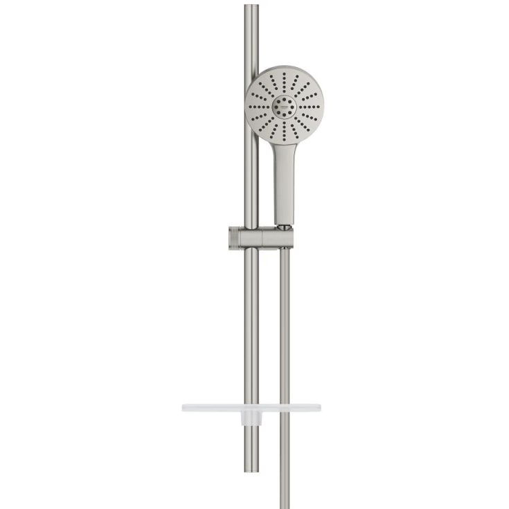 Grohe Vitalio Joy+ duschset, vattenbesparande, borstad krom