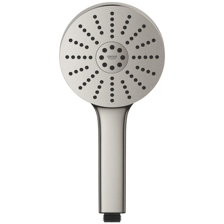 Grohe Vitalio Joy+ 120 håndbruser, vandbesparende, børstet krom