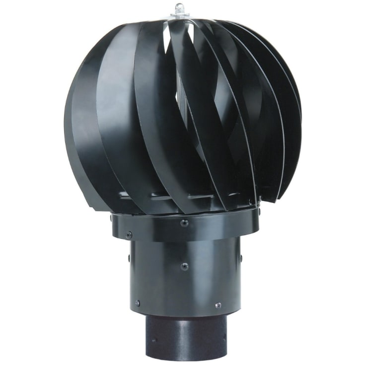 Biolan vindvifte, vinddrevet, for biotoalett, 75/110 mm, aluminium
