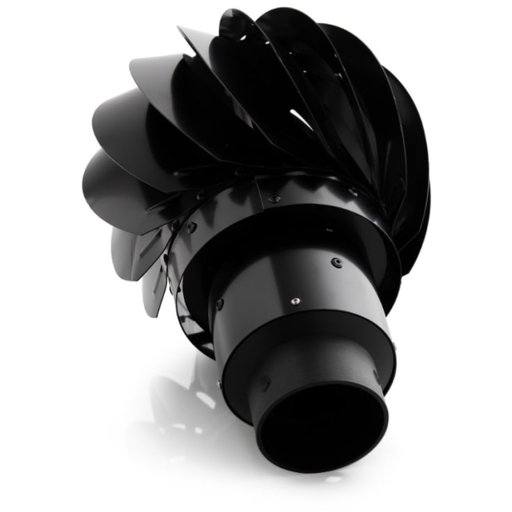 Biolan vindvifte, vinddrevet, for biotoalett, 75/110 mm, aluminium