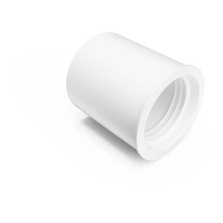 Purus förminskning, indstick, Ø40x32 mm, plast, hvid