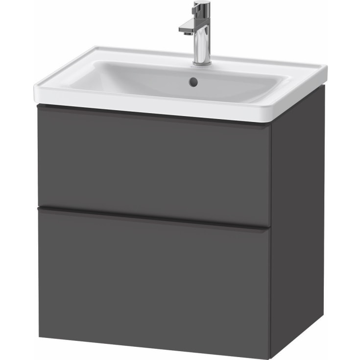Duravit D-Neo møbelpakke, 65x48 cm, med servant, grafitt matt