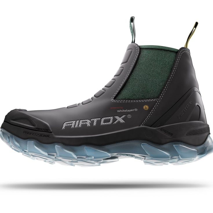Airtox GLC sikkerhedsstøvletter S3, Sort/Grøn, 37