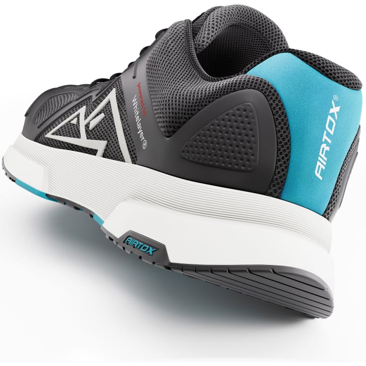 Airtox FM1 sikkerhedssko S1P, Sort/Hvid, 41