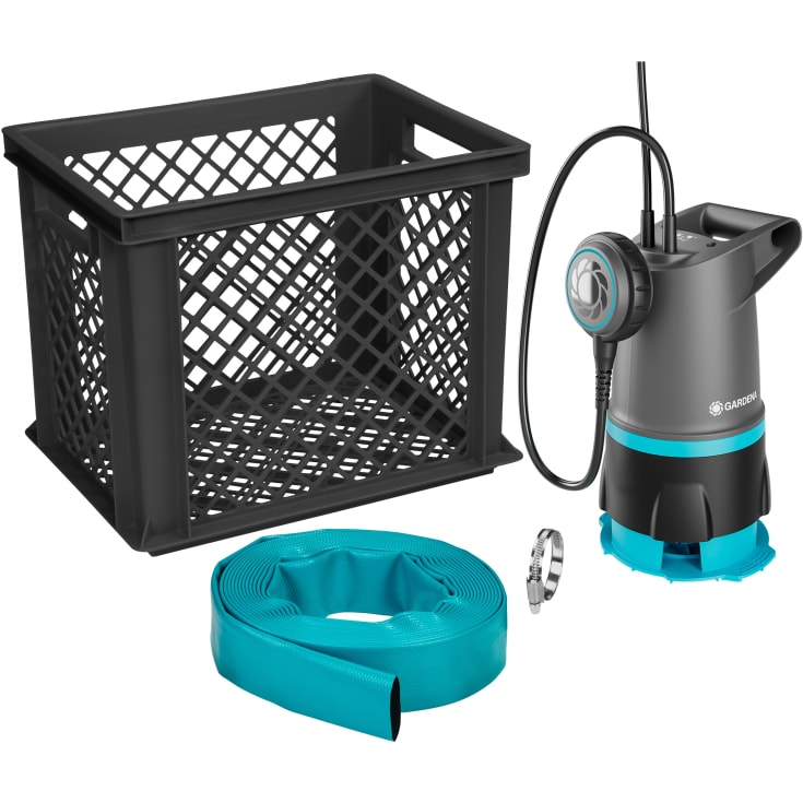 Gardena Basic dreneringspumpe, automatisk start, 232x184x295 mm
