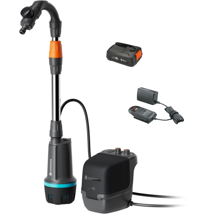 Gardena regnvandstøndepumpe 2400 ComfortAutom. 18V/2,5Ah batteri