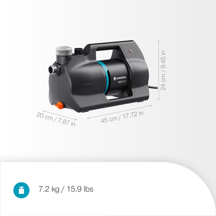 Gardena elektrisk tryckpump, 4600 Silent, 600 W