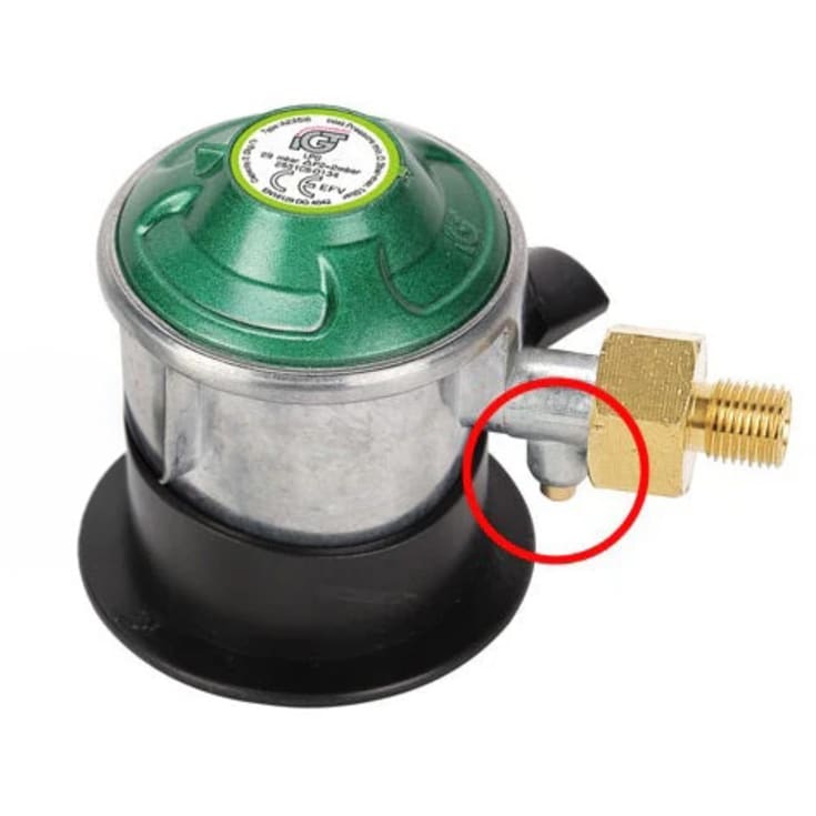 Cinderella gassregulator, komplett med slange og koblinger, sett