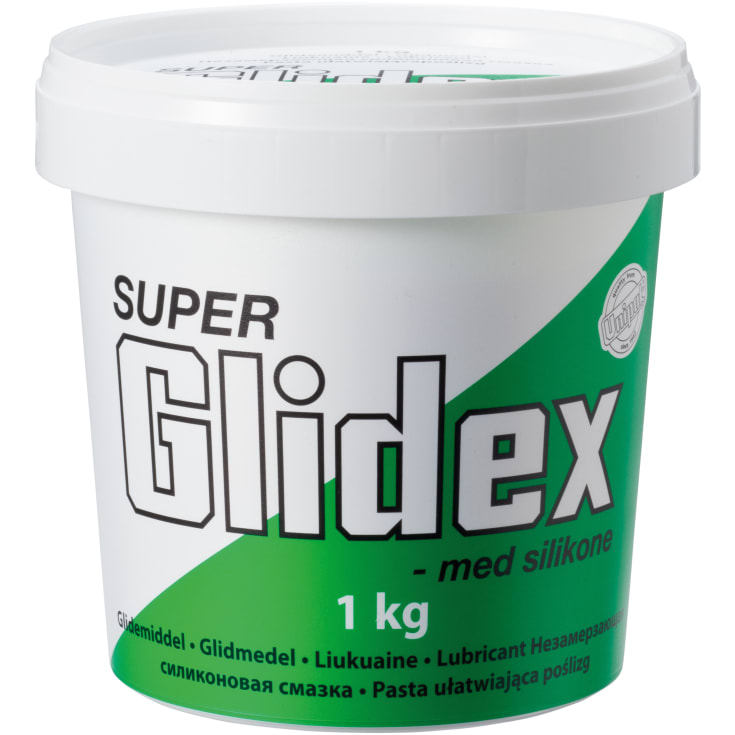 Super Glidex silikonbaserat glidmedel, spann, 1 kg