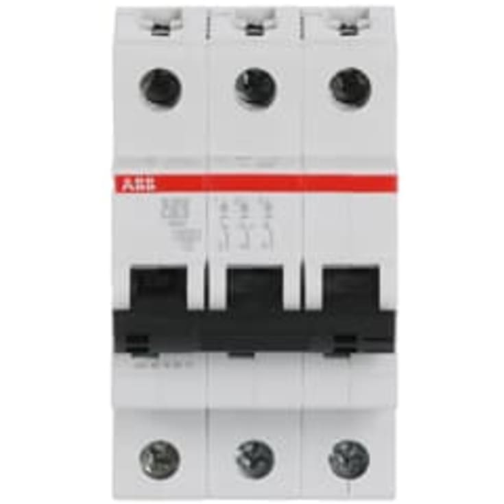 Sikringsbryter C 40A 3P, 6kA, S203-C40