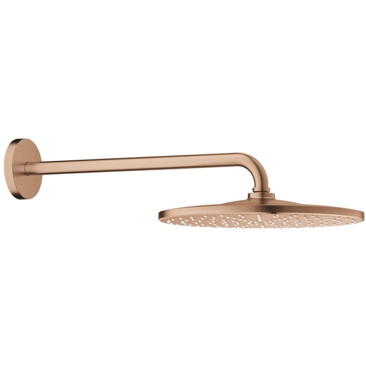 Grohe Rainshower Mono brusehoved, Ø31 cm, vandbesparende, børstet kobber