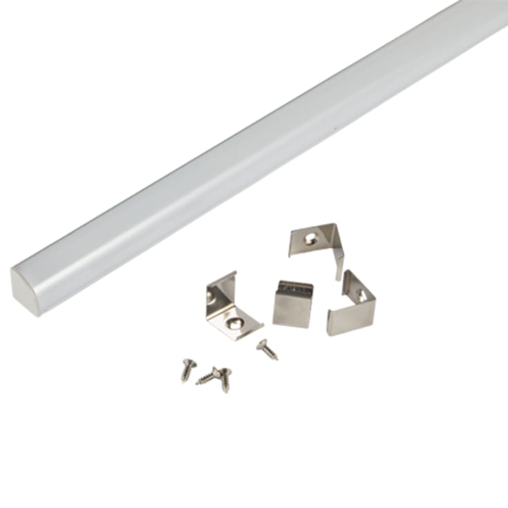 2M Hjørne Profil 16 x 16 (indv. 10mm) IP20 Alu