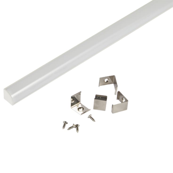 2M Hjørne Profil 16 x 16 (indv. 10mm) IP20 Hvid