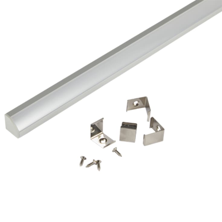 2M Hjørne Profil 18,4 x 18,4 (indv. 14mm) IP20 Alu