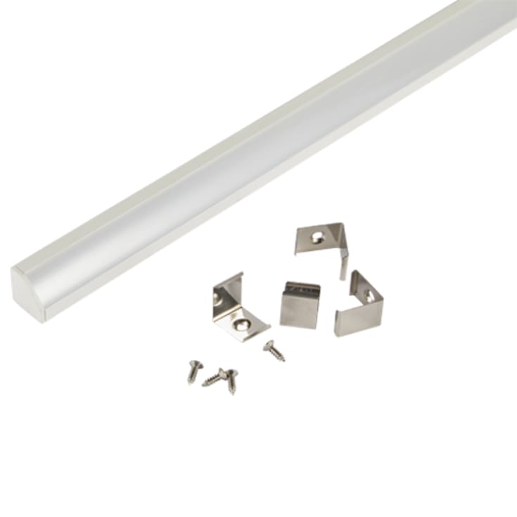 2M Hjørne Profil 18,4 x 18,4 (indv. 14mm) IP20 Hvid