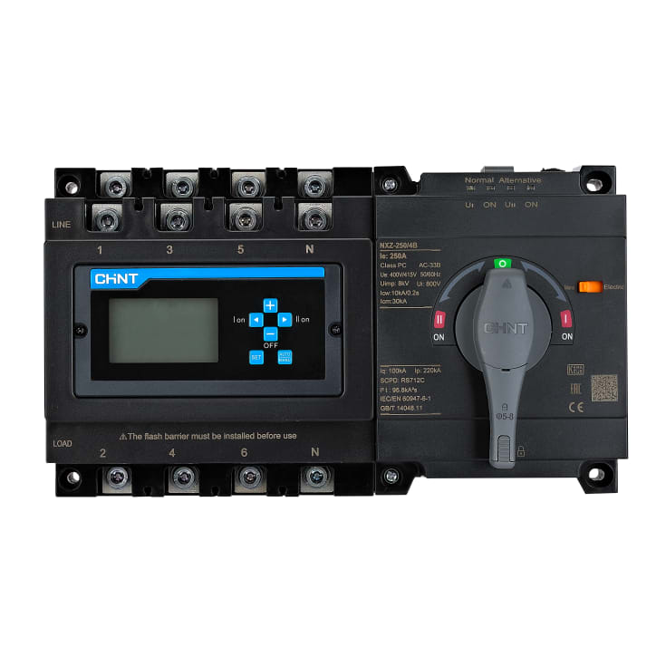 Strömbrytare nät/generator AUT 125A 3P/4P SMART/MODBUS NXZ-125H/4B