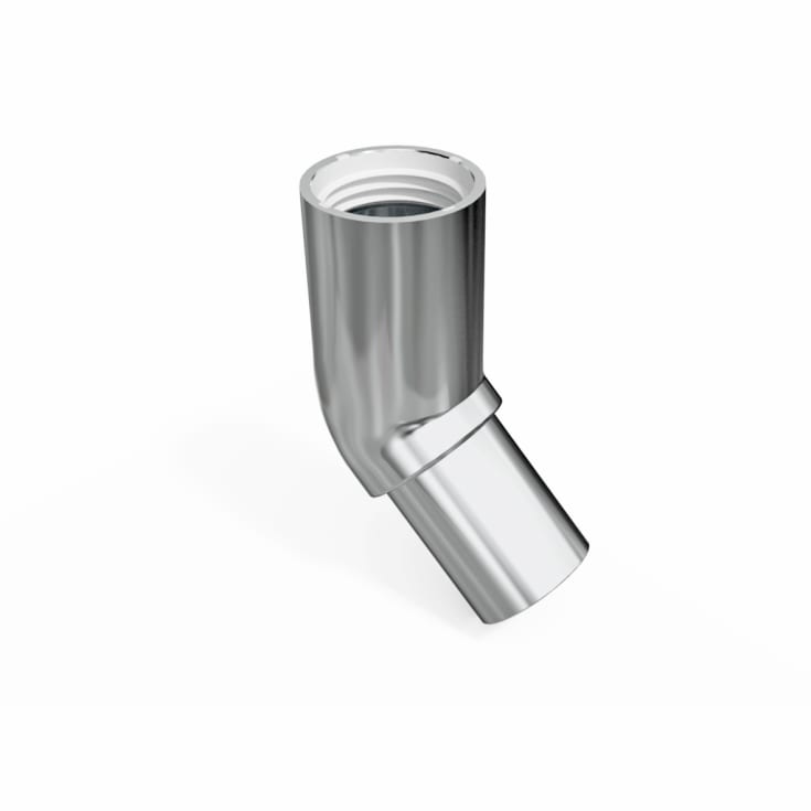 Purus avloppsböj, indstick, med spets, 45°, Ø32 mm, plast, krom