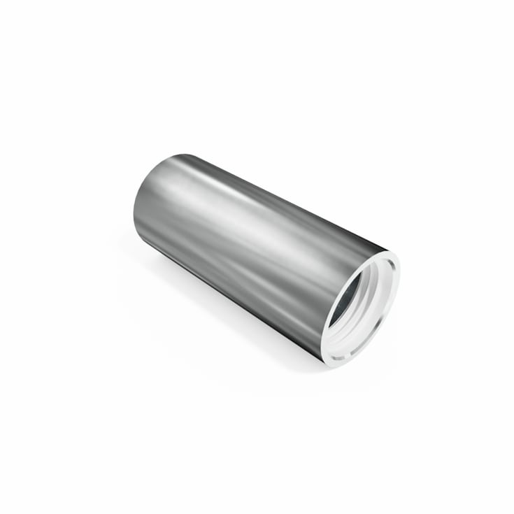 Purus muffe, innstikk, Ø32 mm, plast, krom