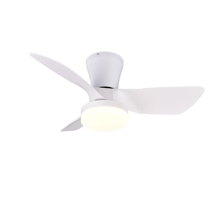 Trio Lighting Randers takfläkt med belysning, vit