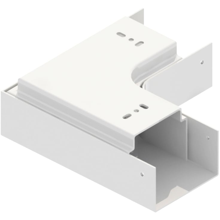 Qventi Horisontal Bøjning 90 (Sæt) aluminium, hvid