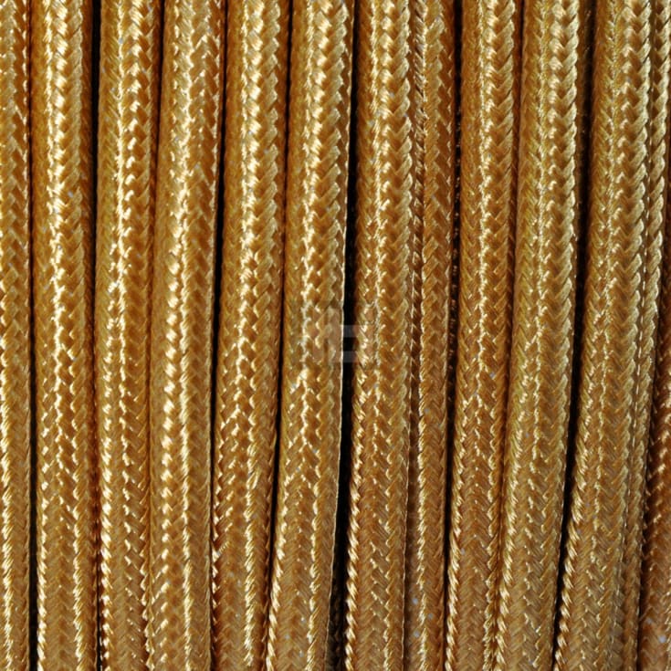 TBI stofledning, 2x0,75 mm²,guld, metervare