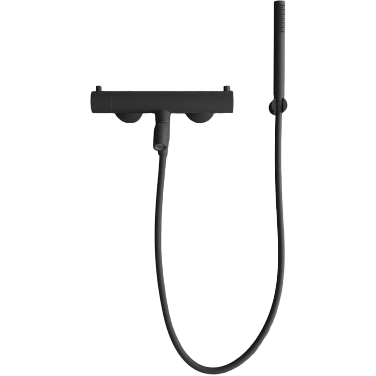 Scandtap Steel Pleasure 4 badekarbatteri med dusjsett, matt sort