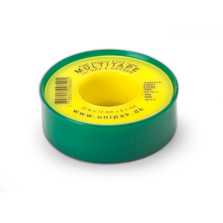Multitape gevindtape, 12 mm x 0,1 mm, 12 m rulle