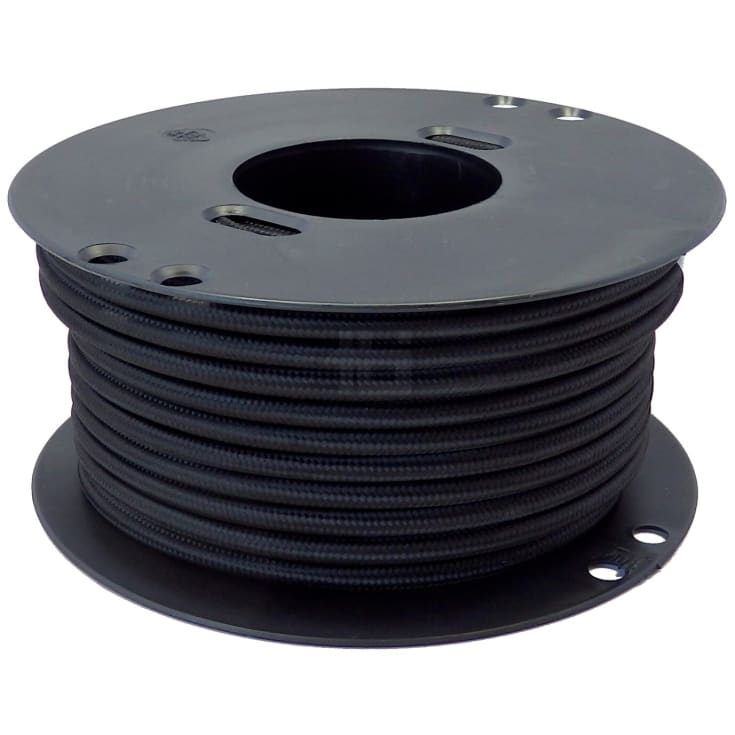 TBI stofledning, 3G0,75 mm², sort, metervare